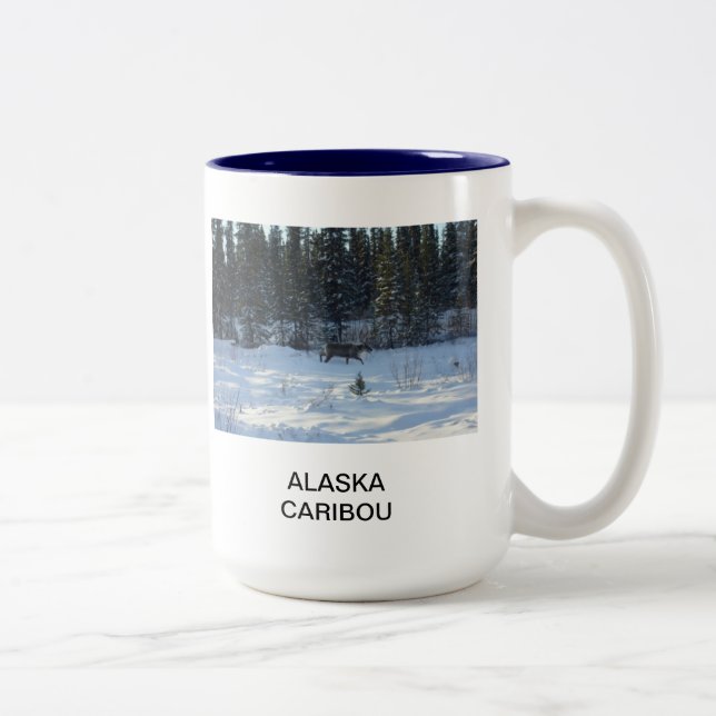 Caneca De Café Em Dois Tons Caribu de Alaska (Direita)