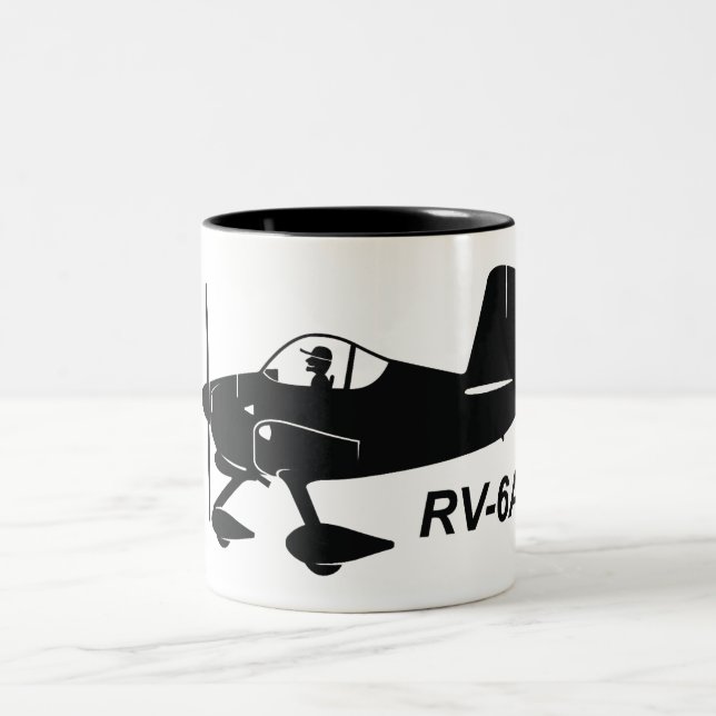 Caneca De Café Em Dois Tons Caricatura das camionetes RV-6A (Centro)