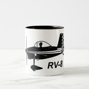 Caneca De Café Em Dois Tons Caricatura das camionetes RV-8