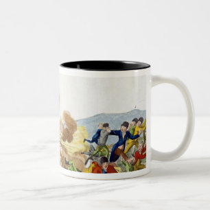 Caneca De Café Em Dois Tons Caricatura do governo inglês, 1793