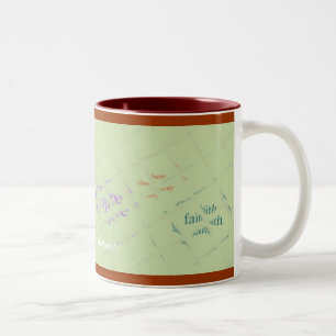 Caneca De Café Em Dois Tons Caridade Faith Hope