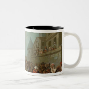 Caneca De Café Em Dois Tons Carnaval da rua em Paris, 1757