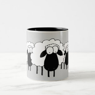 Caneca De Café Em Dois Tons Carneiros