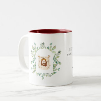 Caneca De Café Em Dois Tons Caro Sagrado de Jesus Mug