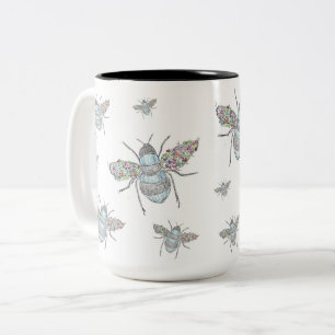 Caneca De Café Em Dois Tons "Caros Bebês de Café"