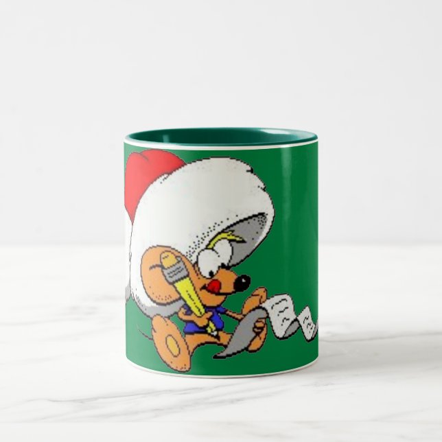 Caneca De Café Em Dois Tons Caros Papais noeis Mug (Centro)