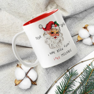 Caneca De Café Em Dois Tons Caros Papais noeis Personalizados Mug de Natal