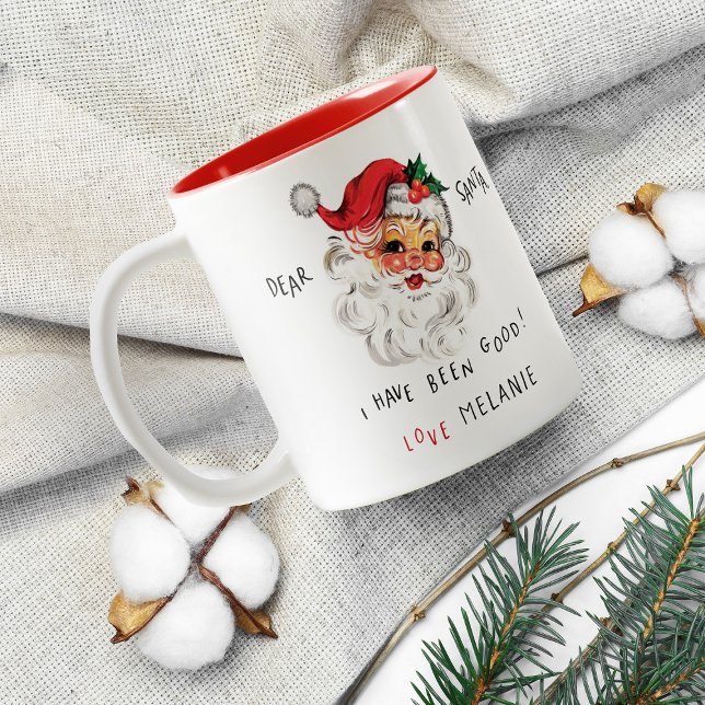 Caneca De Café Em Dois Tons Caros Papais noeis Personalizados Mug de Natal (Criador carregado)