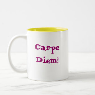 Caneca De Café Em Dois Tons Carpe Diem!