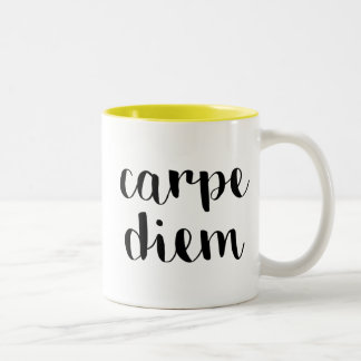 Caneca De Café Em Dois Tons Carpe Diem