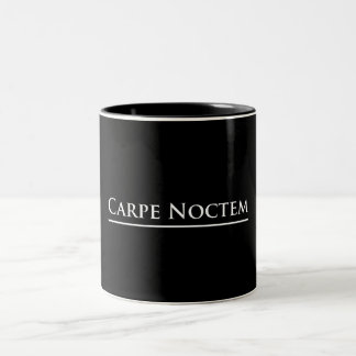 Caneca De Café Em Dois Tons Carpe Noctem