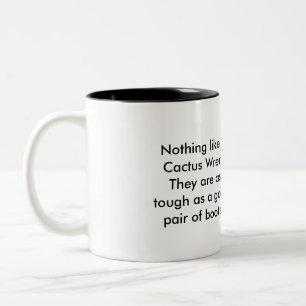 Caneca De Café Em Dois Tons Carriça de cacto