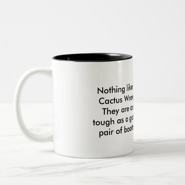 Caneca De Café Em Dois Tons Carriça de cacto (Esquerda)