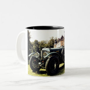 Caneca De Café Em Dois Tons Carro clássico antigo