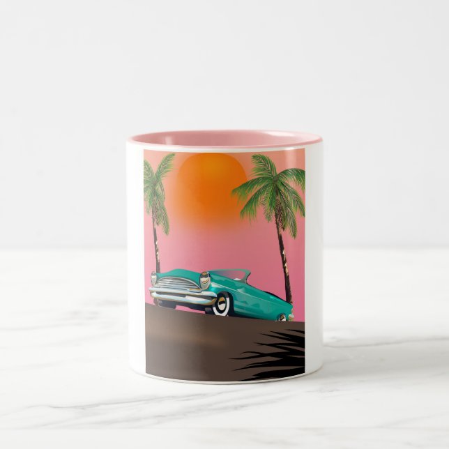 Caneca De Café Em Dois Tons Carro Clássico Antigo no Paraíso (Centro)