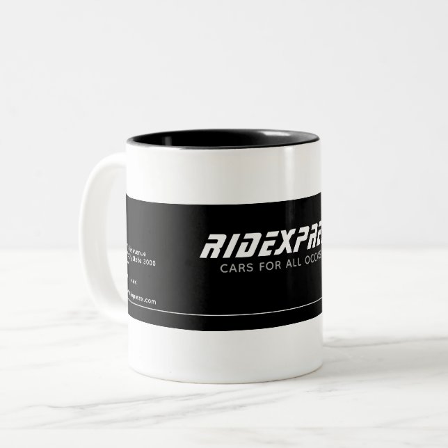 Caneca De Café Em Dois Tons Carro Comercial (Frente Esquerda)