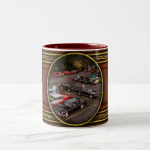 Caneca De Café Em Dois Tons Carro - Exposição de carros antigos