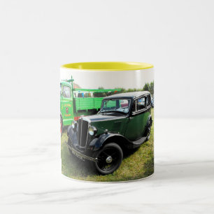 Caneca De Café Em Dois Tons Carro vintage de Morris 8