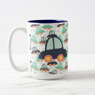 Caneca De Café Em Dois Tons Carros e mais carros