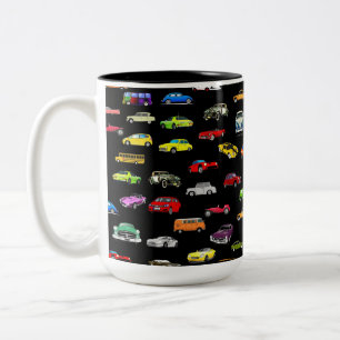 CANECA DE CAFÉ EM DOIS TONS CARS