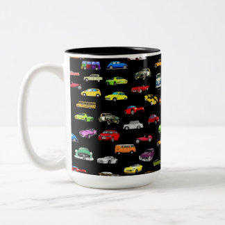 CANECA DE CAFÉ EM DOIS TONS CARS