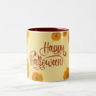 Caneca De Café Em Dois Tons Cartão de boas-vindas em formato feliz