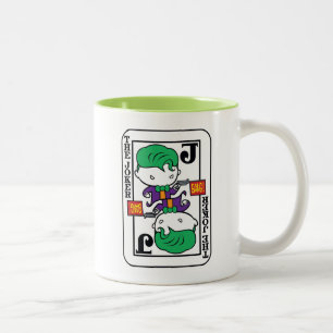 Caneca De Café Em Dois Tons Cartão de Reprodução de Joker Chibi