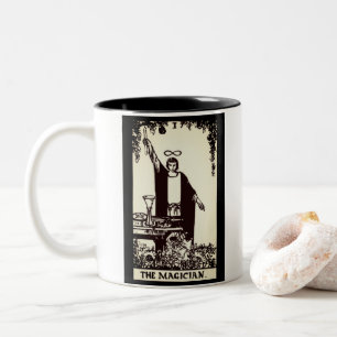 Caneca De Café Em Dois Tons cartão tarot mágico   Mug