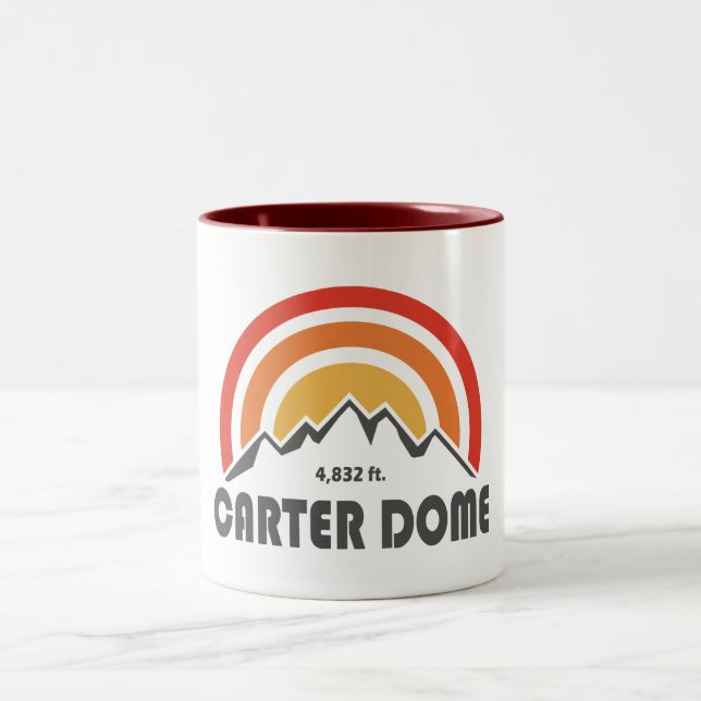 Caneca De Café Em Dois Tons Carter Dome New Hampshire (Centro)