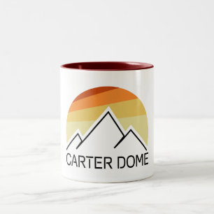 Caneca De Café Em Dois Tons Carter Dome New Hampshire Retro