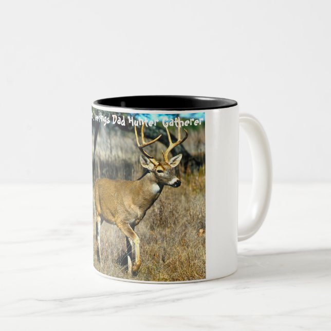 Caneca De Café Em Dois Tons Cartões de natal Deerest (Frente Esquerda)