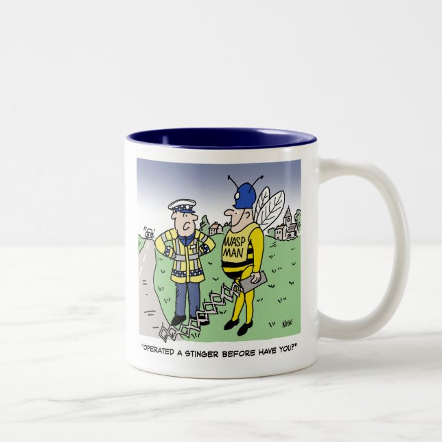 Caneca De Café Em Dois Tons Cartografia da Polícia de Trânsito do Reino Unido (Direita)
