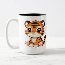 Caneca De Café Em Dois Tons Cartografia de Pequeno Bebê Bonito