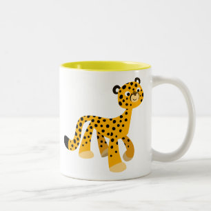 Caneca De Café Em Dois Tons Cartoon Chita