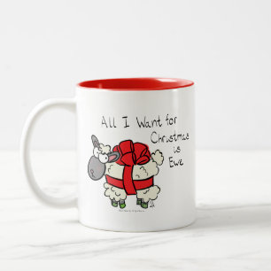 Caneca De Café Em Dois Tons Cartoon de Natal Engraçado Feriado
