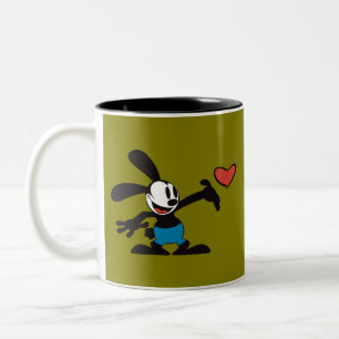 Caneca De Café Em Dois Tons Cartoon de Vintage