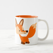 Cartoon Fox Mug Bonito