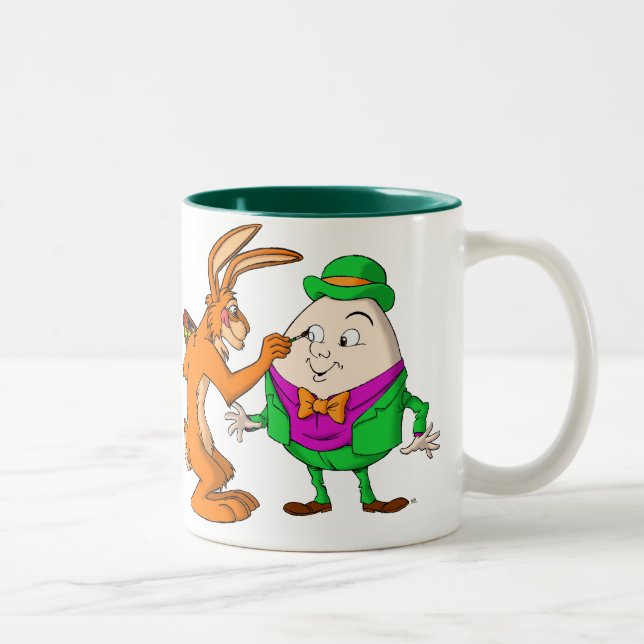 Caneca De Café Em Dois Tons Cartoon Humpty Dumpty cang (Direita)