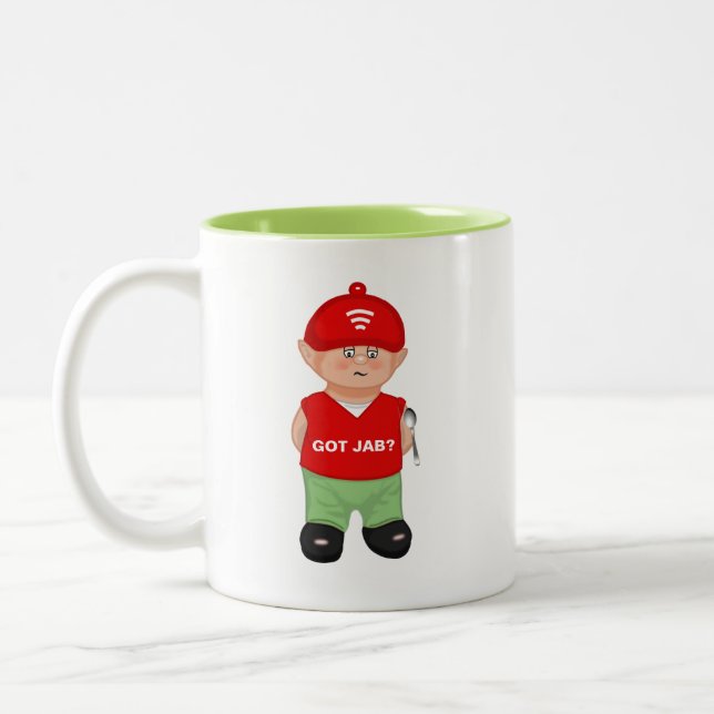 Caneca De Café Em Dois Tons Cartoon moderno engraçado e sarcástico (Esquerda)
