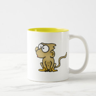 Caneca De Café Em Dois Tons Cartoon Monkey Mug