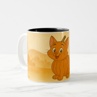 Caneca De Café Em Dois Tons Cartoon Pumpkin Pals Mug