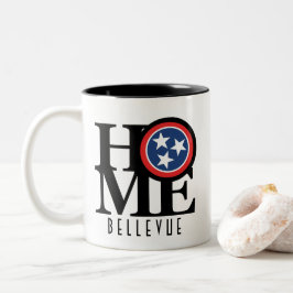 Caneca De Café Em Dois Tons CASA Bellevue Tennessee 11oz