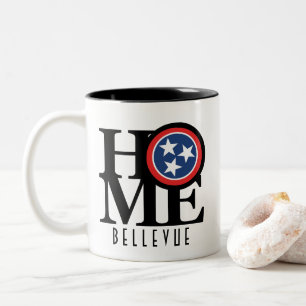 Caneca De Café Em Dois Tons CASA Bellevue Tennessee 11oz