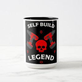 Caneca De Café Em Dois Tons casa construída por conta própria