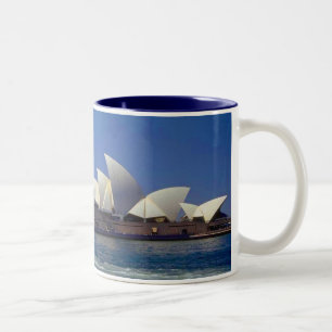 Caneca De Café Em Dois Tons Casa da Ópera de Sydney Austrália Viagem