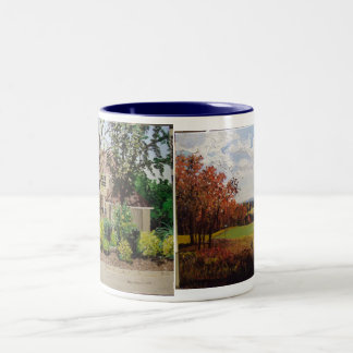 Caneca De Café Em Dois Tons Casa de Alma & 7thHoleEagleCrestGolfCo…