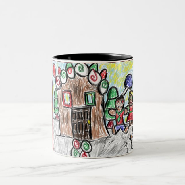 Caneca De Café Em Dois Tons casa de pão-de-espécie (Centro)