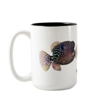 Casal de peixe-boxinho, Ostracion meleagris