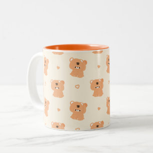 Caneca De Café Em Dois Tons Casal Tigre Cute