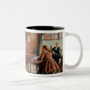 Caneca De Café Em Dois Tons Casamento em Fleet Street, 1898 (óleo em canvas)